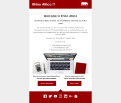 Rhino Africa Welcome